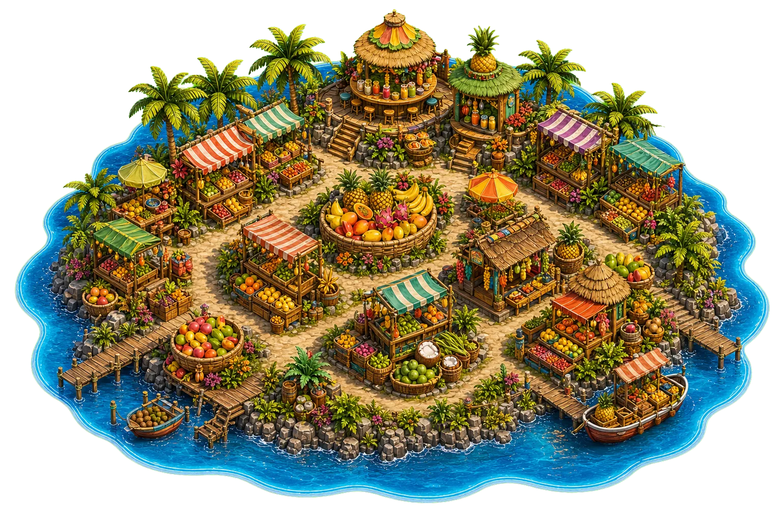 Tropic Tumble tropical fruit market island destination